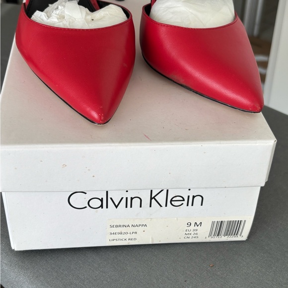 Calvin Klein Bold Red Heels - Picture 2 of 3